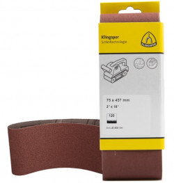 Cloth Sanding Belts - 3" x 18" - 80 Grit (3 PK)