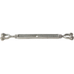 3/8-6" Turnbuckle Jaw-Jaw - Galvanized 