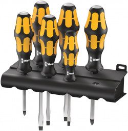 932/6 Screwdriver set Kraftform Wera: Chiseldriver and rack