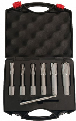 2" Deep Carbide Annular Cutter Set - 6 Piece