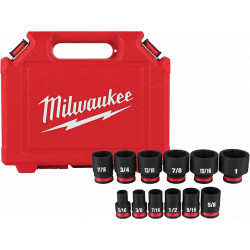 SHOCKWAVE Impact Duty™ 3/8" Drive SAE Standard 6 Point Socket Set - 12PC