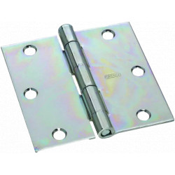 Full Mortise Butt Hinge - 3-1/2" - Zinc / 828X-B