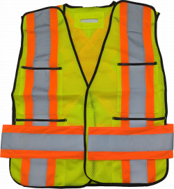 Tear-Away Mesh Traffic Vest - Yellow