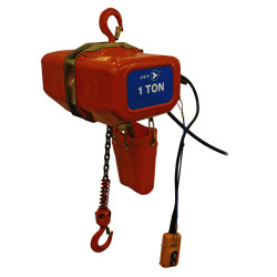 1 Ton 15' Lift 115/230V 1PH Electric Chain Hoist - Heavy Duty - *JET