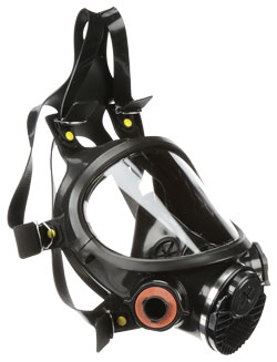 3M 3M™ Full Facepiece Reusable Respirator, 7800S-M, Medium - Black