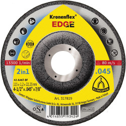 Kronenflex® EDGE .045" T-27 Cut-Off Wheel 4-1/2"