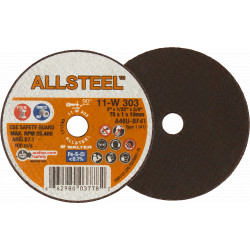 Allsteel 3X1/32X3/8'' T1 Cut-Off Wheel