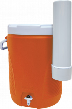 Sold at Auction: RUBBERMAID 5 GALLON COOLER WITH CUP DISPENSER