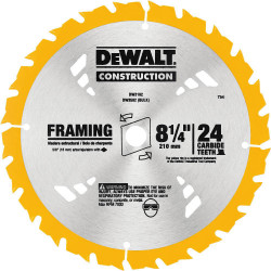 8-1/4" 24T Carbide Framing Circular Saw Blade