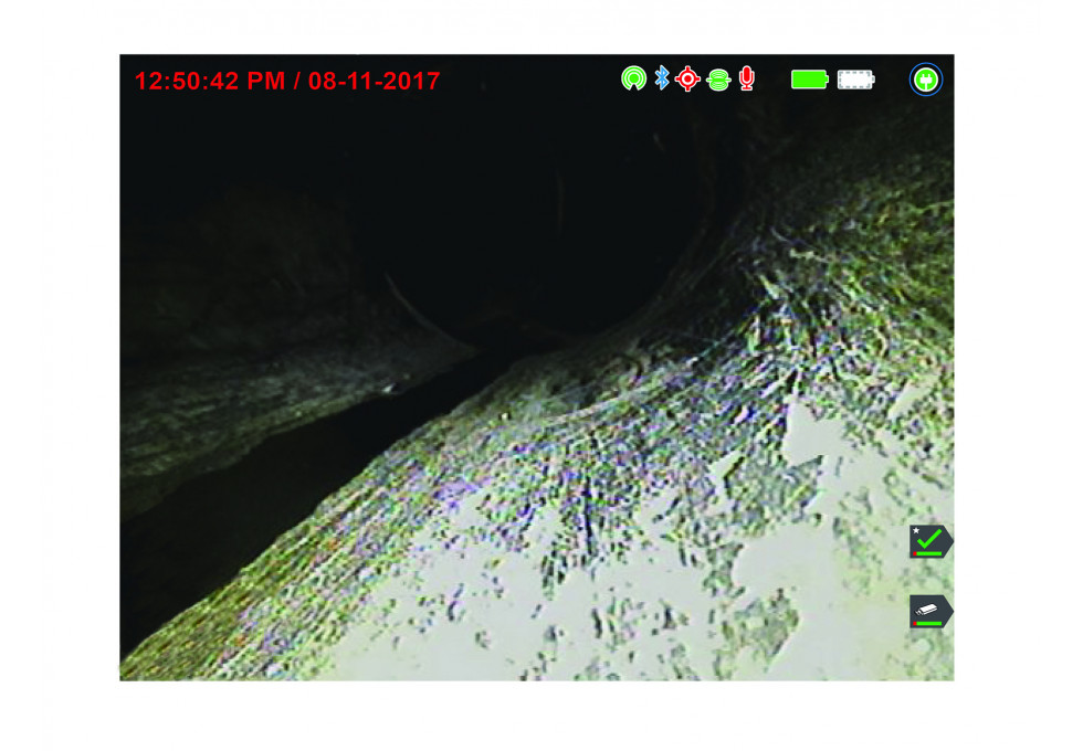 RIDGID 63628 200' Mini SeeSnake Self Leveling TruSense Sewer