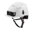 White Front Brim Vented Safety Helmet (USA) - Type 2, Class C